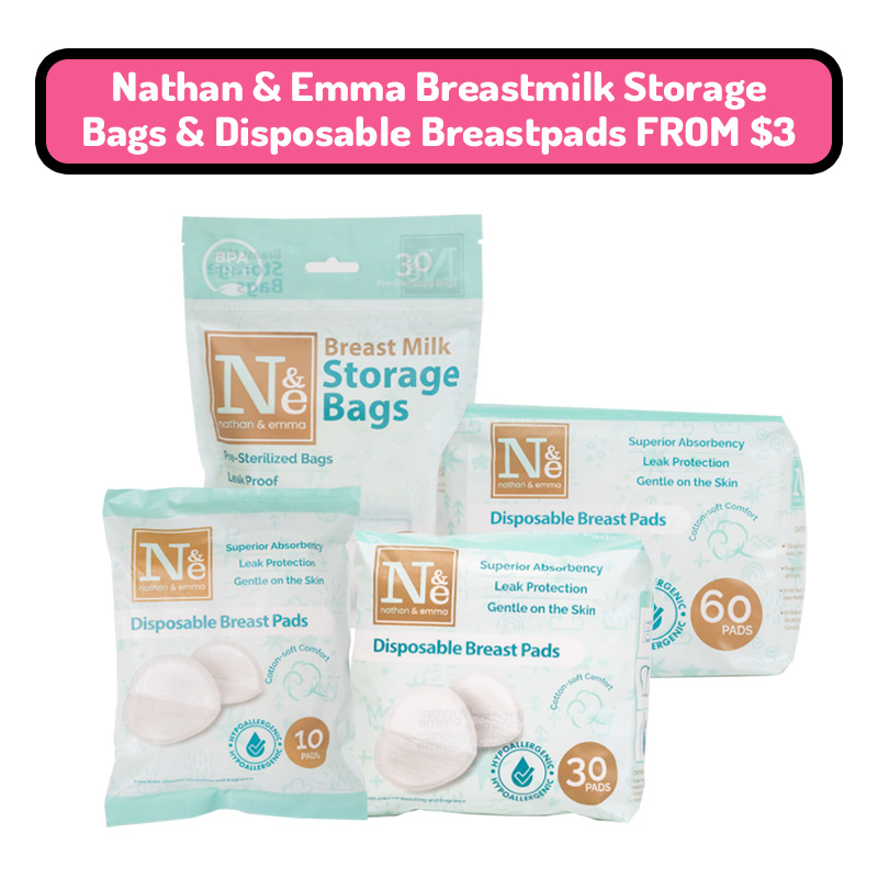 Nathan & Emma Breastmilk Storage Bags & Disposable Breastpads FROM $3